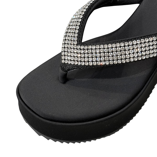 RHINESTONE PLATFORM SANDAL