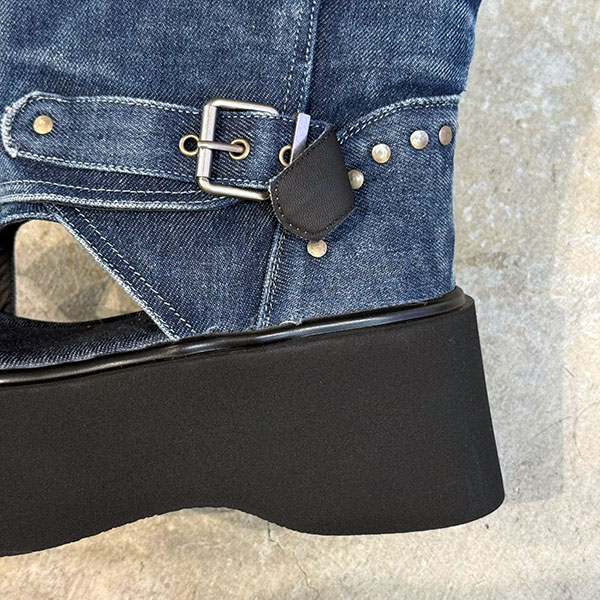 DENIM SANDAL BOOTS