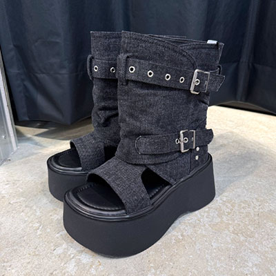 DENIM SANDAL BOOTS