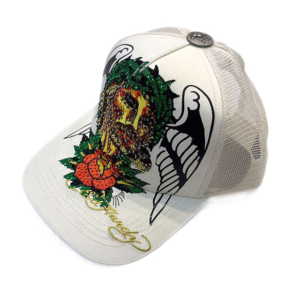CHRIST RHINESTONE TRUCKER HAT