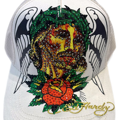 CHRIST RHINESTONE TRUCKER HAT