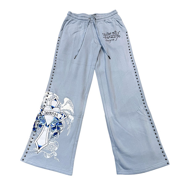 CROSS WING STUDDED FLEECE SWEATPANT