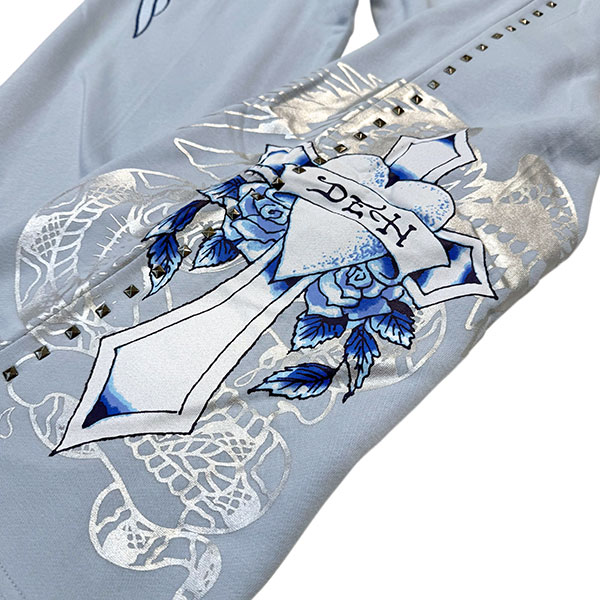 CROSS WING STUDDED FLEECE SWEATPANT