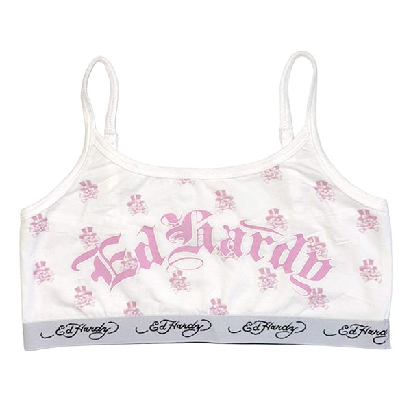TOPHAT SKULL ELASTIC BRALETTE