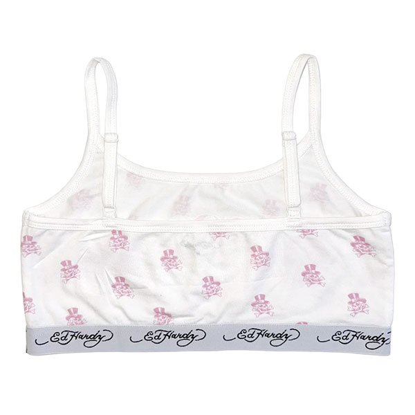 TOPHAT SKULL ELASTIC BRALETTE