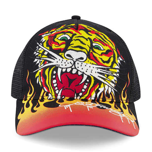 EMBROIDERED TIGER FLAME HAT