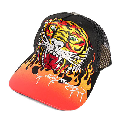 EMBROIDERED TIGER FLAME HAT