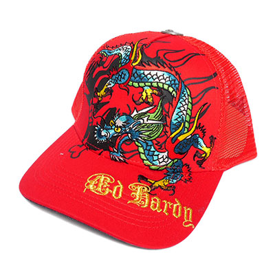 EMBROIDERED DRAGON TRUCKER HAT
