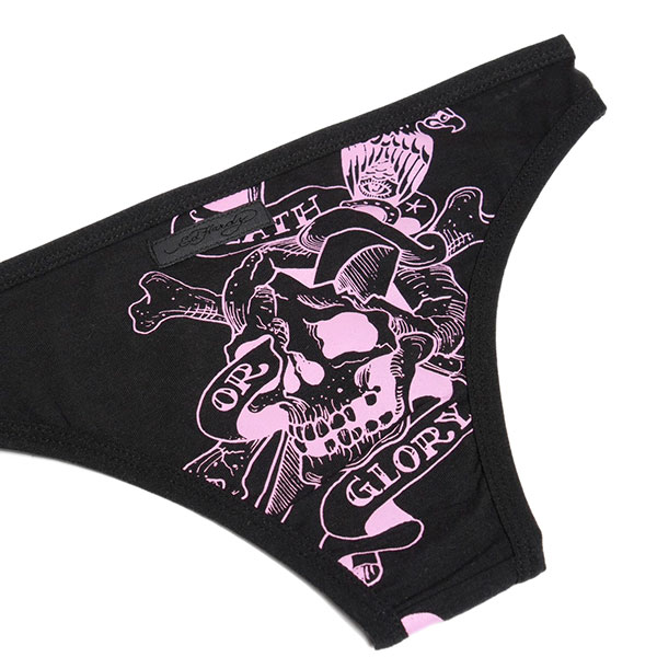 RIBBON SKULL CHEEKY UNDIES