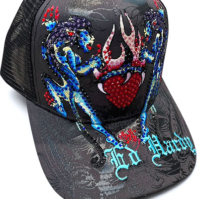 PANTERAS RHINESTONE TRUCKER HAT