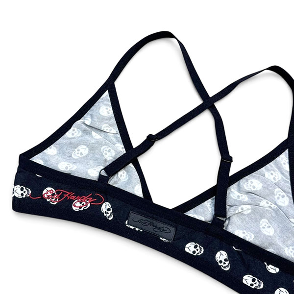 SKULLS CRISS CROSS BRALETTE