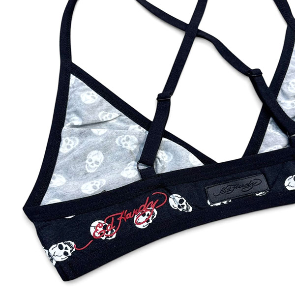 SKULLS CRISS CROSS BRALETTE