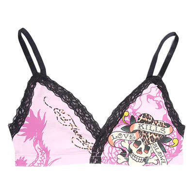 LKS LEOPARD SKULL BRA
