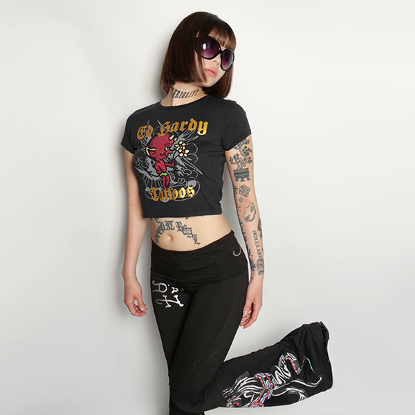 PANTHER SNAKE FOLD OVER YOGA PANTS