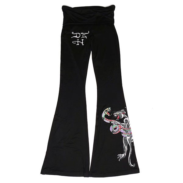 PANTHER SNAKE FOLD OVER YOGA PANTS