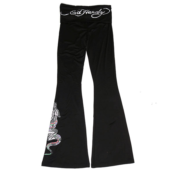 PANTHER SNAKE FOLD OVER YOGA PANTS