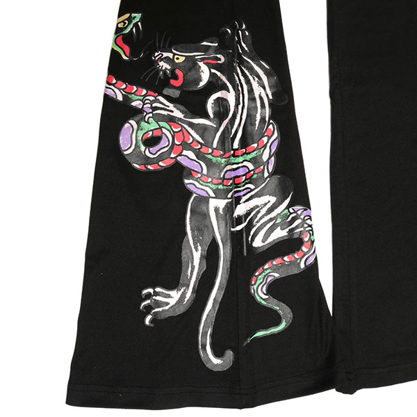 PANTHER SNAKE FOLD OVER YOGA PANTS