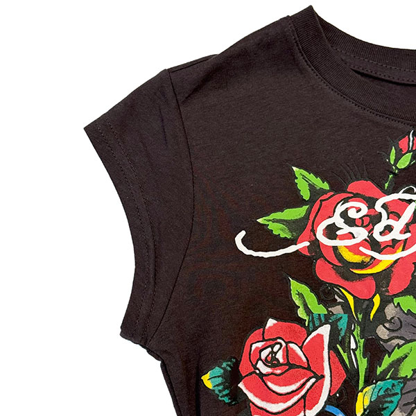 SKULL ROSES CAP TEE