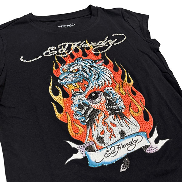 FIRE TIGER CAP SLEEVE TEE