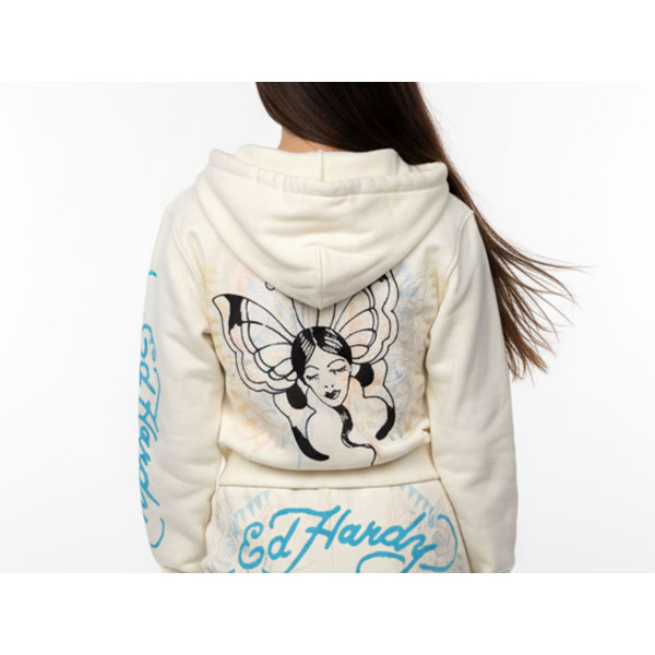 YOLO GIRL ZIP FRONT HOODIE