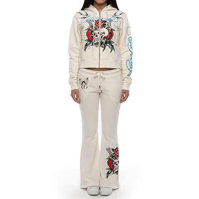 YOLO GIRL ZIP FRONT HOODIE