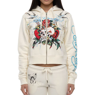 YOLO GIRL ZIP FRONT HOODIE