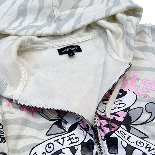 LKS ZEBRA SKULL ZIP HOODIE