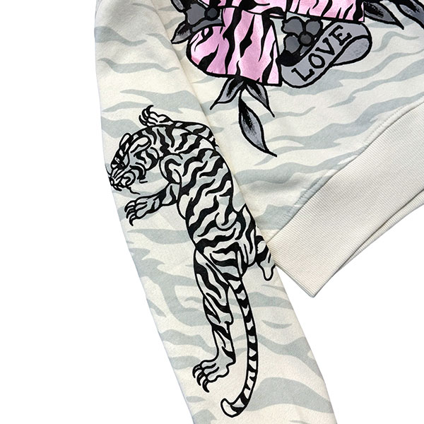 LKS ZEBRA SKULL ZIP HOODIE