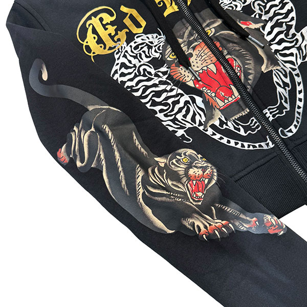PANTHER CROPPED ZIP HOODE