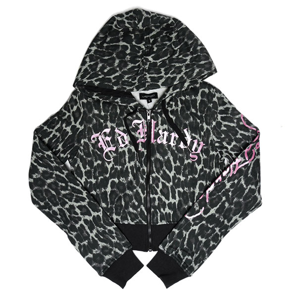 LKS PINK SKULL ZIP FRONT HOODIE