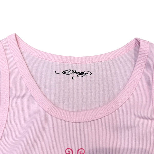 PINK LEOPARD RIB TANK DR