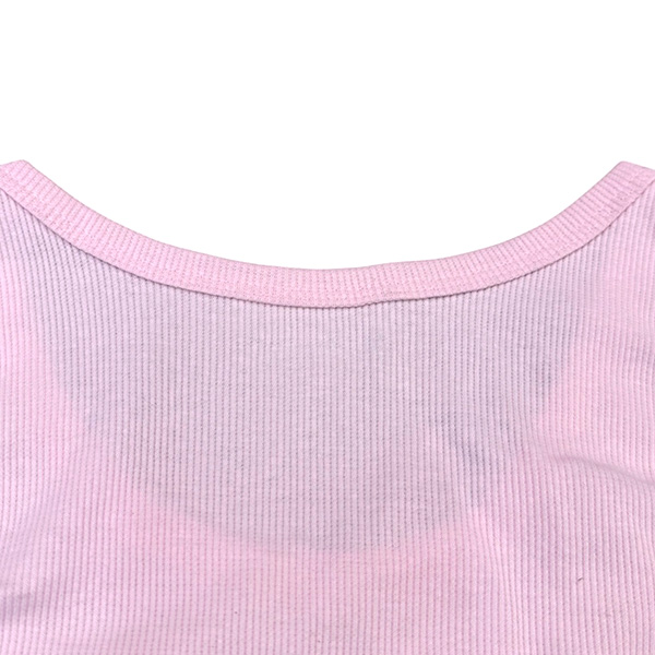 PINK LEOPARD RIB TANK DR