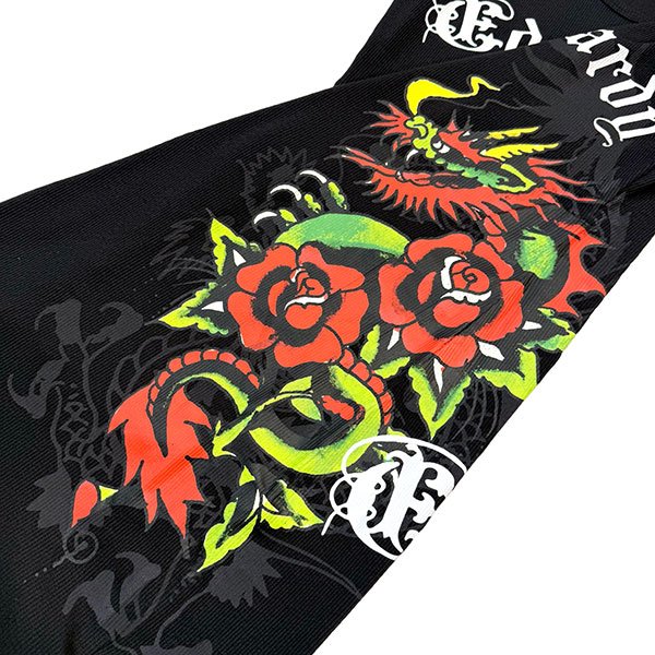 DRAGON ROSES RIB TANK DRESS