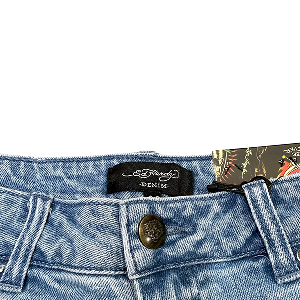 PINK LEOPARD DENIM SHORTS