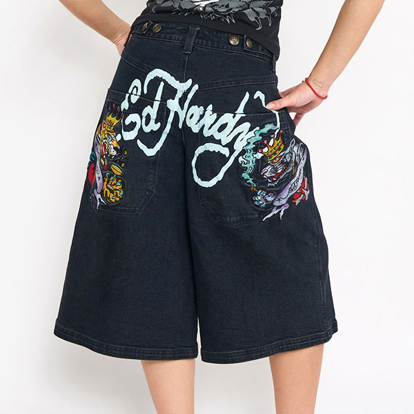 PANTHER LONG DENIM SHORT