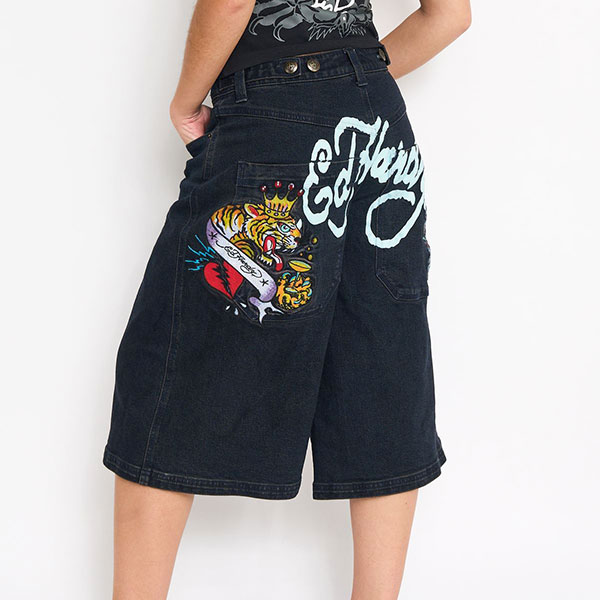 PANTHER LONG DENIM SHORT