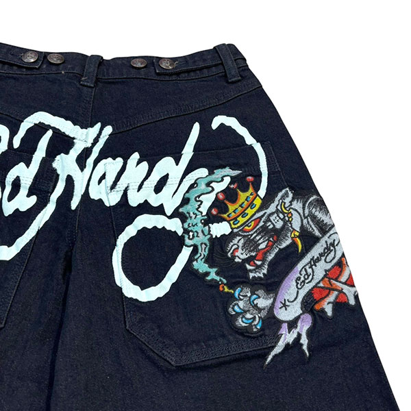 PANTHER LONG DENIM SHORT