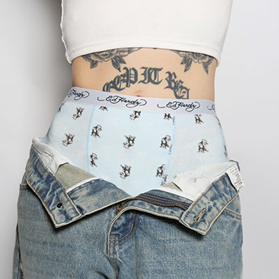 SAILOR CAT HIGH WAISTED BOXER BRIEF