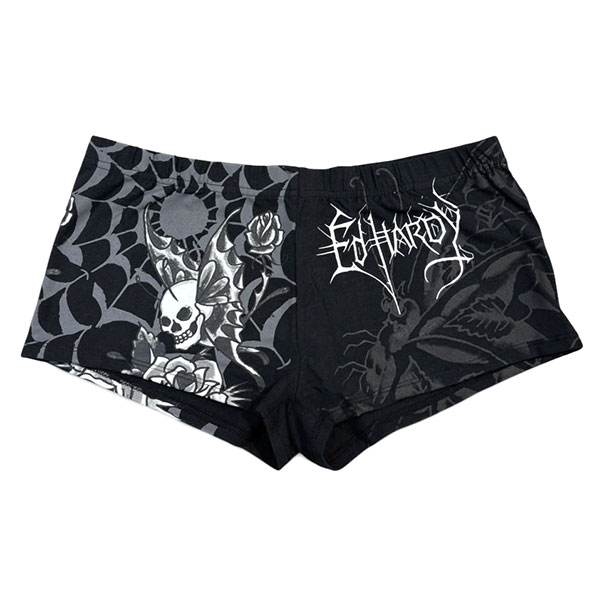 BUTTERFLY SKULL BOOTY BIKER SHORT