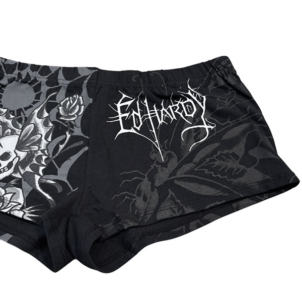 BUTTERFLY SKULL BOOTY BIKER SHORT
