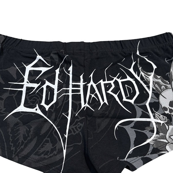 BUTTERFLY SKULL BOOTY BIKER SHORT