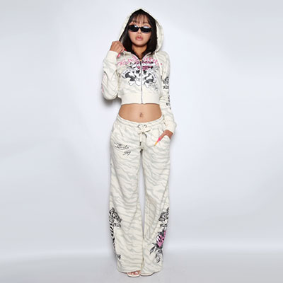 LSK ZEBRA SKULL SWEATPANT