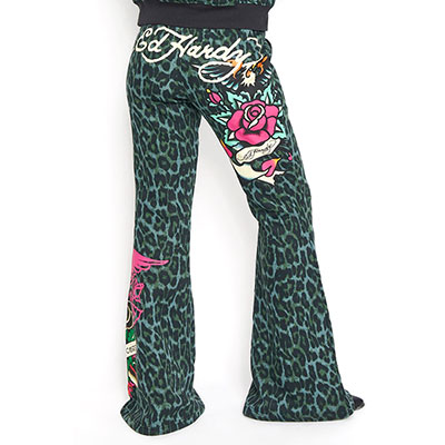ANCHOR ROSE BOOTCUT SWEATPANTS