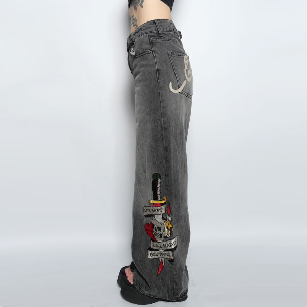 LIVE FAST BAGGY JEAN