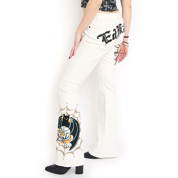 BAT SKULL BOOTCUT JEAN EMBROIDERED