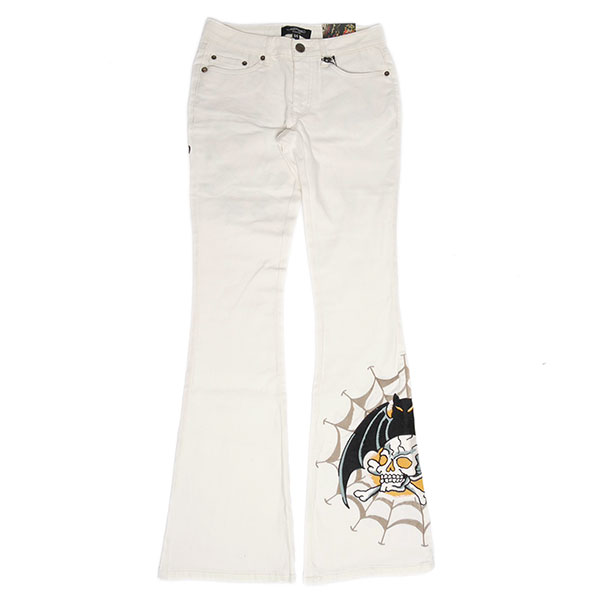 BAT SKULL BOOTCUT JEAN EMBROIDERED