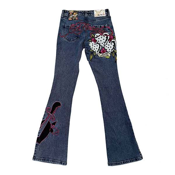 3 POLKA DOT HEARTS BOOTCUT JEAN
