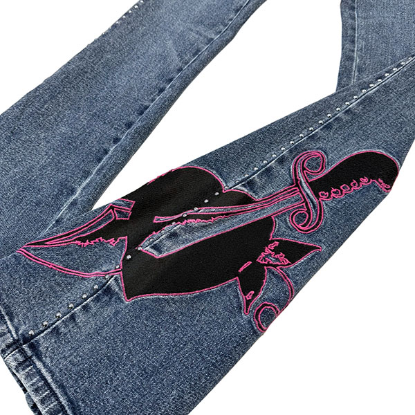 3 POLKA DOT HEARTS BOOTCUT JEAN