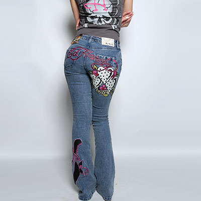 3 POLKA DOT HEARTS BOOTCUT JEAN