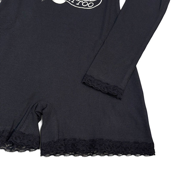 SACRED HEART LONG SLEEVE SHORT LACE ONESIE